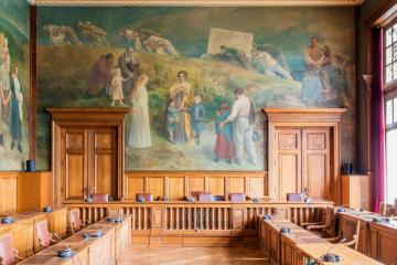 Art et laïcité à la Belle Epoque : les idées et valeurs des oeuvres artistiques de l'hôtel de Ville de Saint-Gilles (gratuit pour les Saint-Gillois)